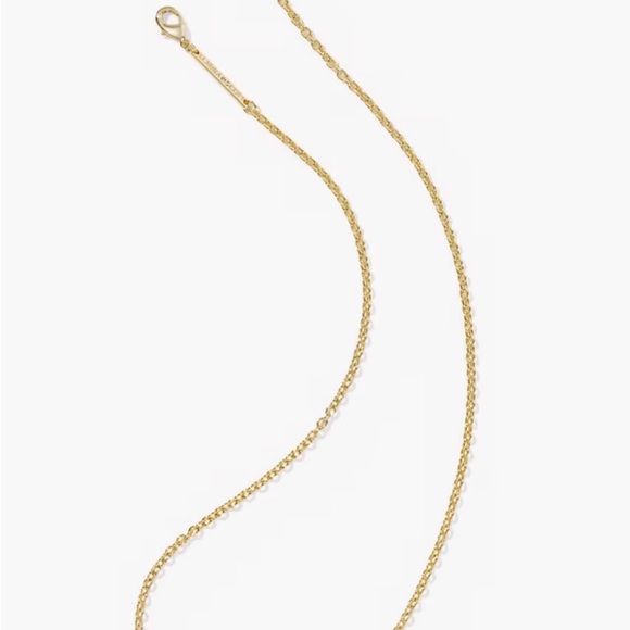 Kendra Scott Gold and Pink Short Pendant Necklace New - Picture 5 of 8